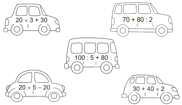 Giải bài 42: Ôn tập biểu thức số (tiết 1) trang 106 vở bài tập Toán 3 - Kết nối tri thức với cuộc sống 3