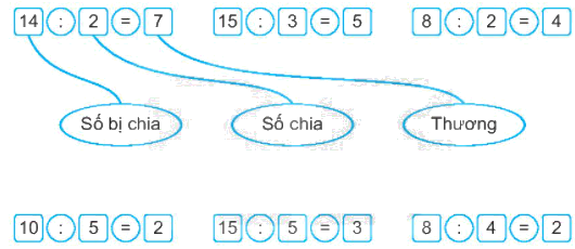 Giải bài 42: Số bị chia, số chia, thương (tiết 1) Vở bài tập toán 2 - Kết nối tri thức với cuộc sống 0 1