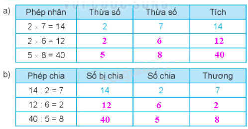 Giải bài 42: Số bị chia, số chia, thương (tiết 2) Vở bài tập toán 2 - Kết nối tri thức với cuộc sống 2