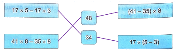 Giải bài 42: Tính chất phân phối của phép nhân đối với phép cộng (tiết 3) trang 19 vở bài tập Toán 4 - Kết nối tri thức với cuộc sống 1 4