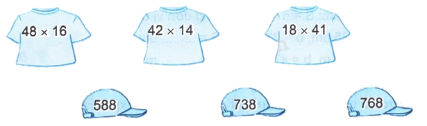 Giải bài 43: Nhân với số có hai chữ số (tiết 1) trang 21 vở bài tập Toán 4 - Kết nối tri thức với cuộc sống 2