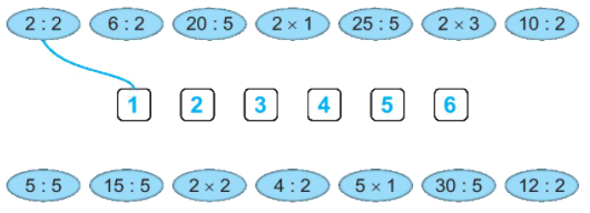 Giải bài 44: Bảng chia 5 (tiết 2) Vở bài tập toán 2 - Kết nối tri thức với cuộc sống 5
