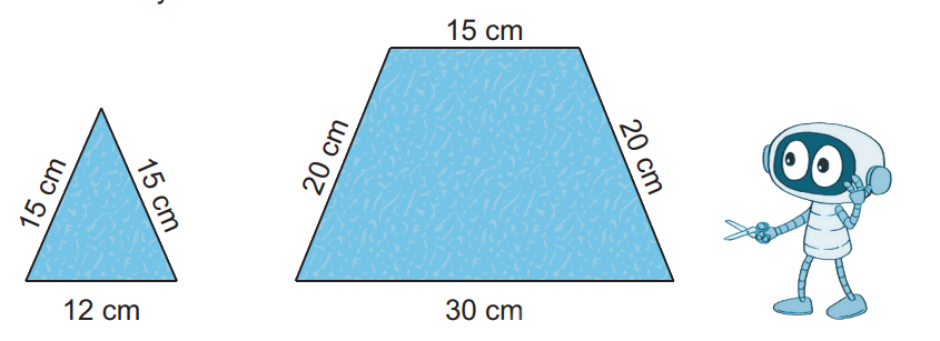 Giải bài 50: Chu vi hình tam giác, hình tứ giác, hình chữ nhật, hình vuông (tiết 1) trang 18 vở bài tập Toán 3 - Kết nối tri thức với cuộc sống 1