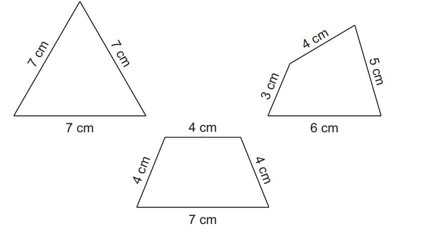 Giải bài 50: Chu vi hình tam giác, hình tứ giác, hình chữ nhật, hình vuông (tiết 1) trang 18 vở bài tập Toán 3 - Kết nối tri thức với cuộc sống 2