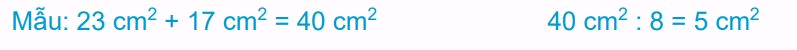 Giải bài 51: Diện tích của một hình. Xăng-ti-mét vuông (tiết 2) trang 24 vở bài tập toán 3 - Kết nối tri thức với cuộc sống 4