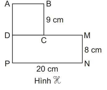 Giải bài 52: Diện tích hình chữ nhật, diện tích hình vuông (tiết 3) trang 29 vở bài tập Toán 3 - Kết nối tri thức với cuộc sống 1