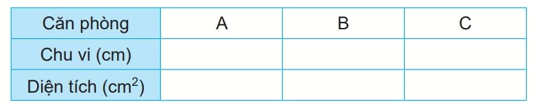 Giải bài 52: Diện tích hình chữ nhật, diện tích hình vuông (tiết 3) trang 29 vở bài tập Toán 3 - Kết nối tri thức với cuộc sống 1 2