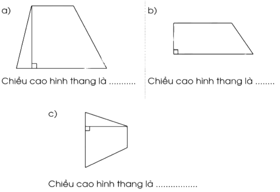 Giải bài 52: Hình thang trang 9, 10, 11, 12 vở bài tập Toán 5 - Cánh diều 2