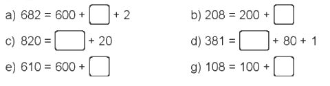 Giải bài 52: Viết số thành tổng các trăm, chục, đơn vị (tiết 2) Vở bài tập toán 2 - Kết nối tri thức với cuộc sống 5
