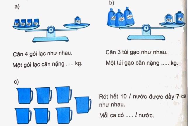 Giải bài 54: Phân số và phép chia số tự nhiên (tiết 2) trang 60 vở bài tập Toán 4 - Kết nối tri thức với cuộc sống 4