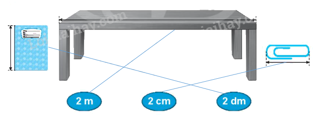 Giải bài 55: Đề-xi-mét. Mét. Ki-lô-mét (tiết 1) Vở bài tập toán 2 - Kết nối tri thức với cuộc sống 1 2