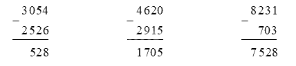 Giải bài 55: Phép trừ trong phạm vi 10 000 (tiết 1) trang 40 vở bài tập Toán 3 - Kết nối tri thức với cuộc sống 1 1