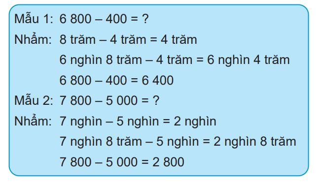 Giải bài 55: Phép trừ trong phạm vi 10 000 (tiết 2) trang 41 vở bài tập Toán 3 - Kết nối tri thức với cuộc sống 2