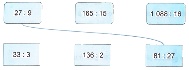 Giải bài 55: Tính chất cơ bản của phân số (tiết 2) trang 63 vở bài tập Toán 4 - Kết nối tri thức với cuộc sống 3