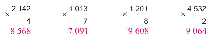 Giải bài 56: Nhân số có bốn chữ số với số có một chữ số (tiết 2) trang 44 vở bài tập Toán 3 - Kết nối tri thức với cuộc sống 0 2