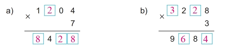 Giải bài 56: Nhân số có bốn chữ số với số có một chữ số (tiết 3) trang 45 vở bài tập Toán 3 - Kết nối tri thức với cuộc sống 3 2