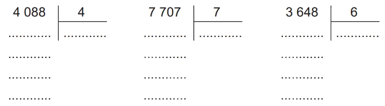 Giải bài 57: Chia số có bốn chữ số cho số có một chữ số (tiết 1) trang 46 vở bài tập Toán 3 - Kết nối tri thức với cuộc sống 0 1