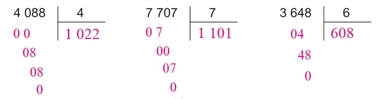 Giải bài 57: Chia số có bốn chữ số cho số có một chữ số (tiết 1) trang 46 vở bài tập Toán 3 - Kết nối tri thức với cuộc sống 0 2
