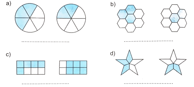 Giải bài 58: So sánh phân số (tiết 1) trang 68 vở bài tập Toán 4 - Kết nối tri thức với cuộc sống 1