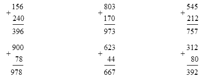 Giải bài 59: Phép cộng không nhớ trong phạm vi 1000 (tiết 2) Vở bài tập toán 2 - Kết nối tri thức với cuộc sống 1