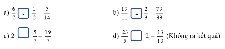 Giải bài 6: Cộng, trừ hai phân số khác mẫu số (tiết 2) trang 21, 22, 23 vở bài tập Toán 5 - Kết nối tri thức 2 1
