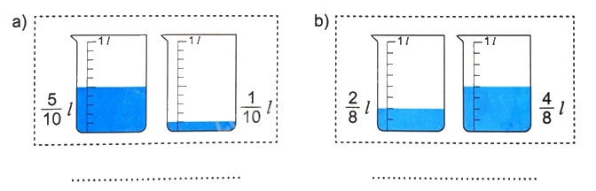 Giải bài 60: Phép cộng phân số (tiết 1) trang 75 vở bài tập Toán 4 - Kết nối tri thức với cuộc sống 1