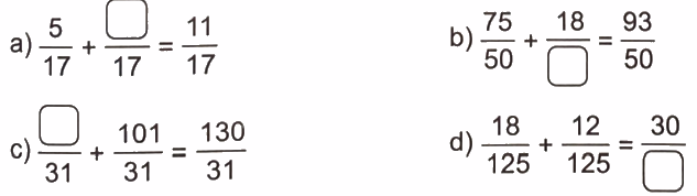 Giải bài 60: Phép cộng phân số (tiết 1) trang 75 vở bài tập Toán 4 - Kết nối tri thức với cuộc sống 2 1