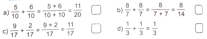 Giải bài 60: Phép cộng phân số (tiết 2) trang 76 vở bài tập Toán 4 - Kết nối tri thức với cuộc sống 0 1