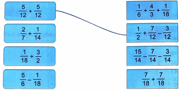 Giải bài 61: Phép trừ phân số (tiết 3) trang 82 vở bài tập Toán 4 - Kết nối tri thức với cuộc sống 3 1