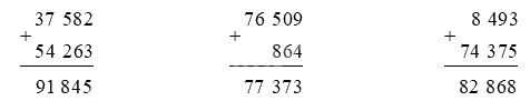 Giải bài 63: Phép cộng trong phạm vi 100 000 (tiết 2) trang 68 vở bài tập Toán 3 - Kết nối tri thức với cuộc sống 3