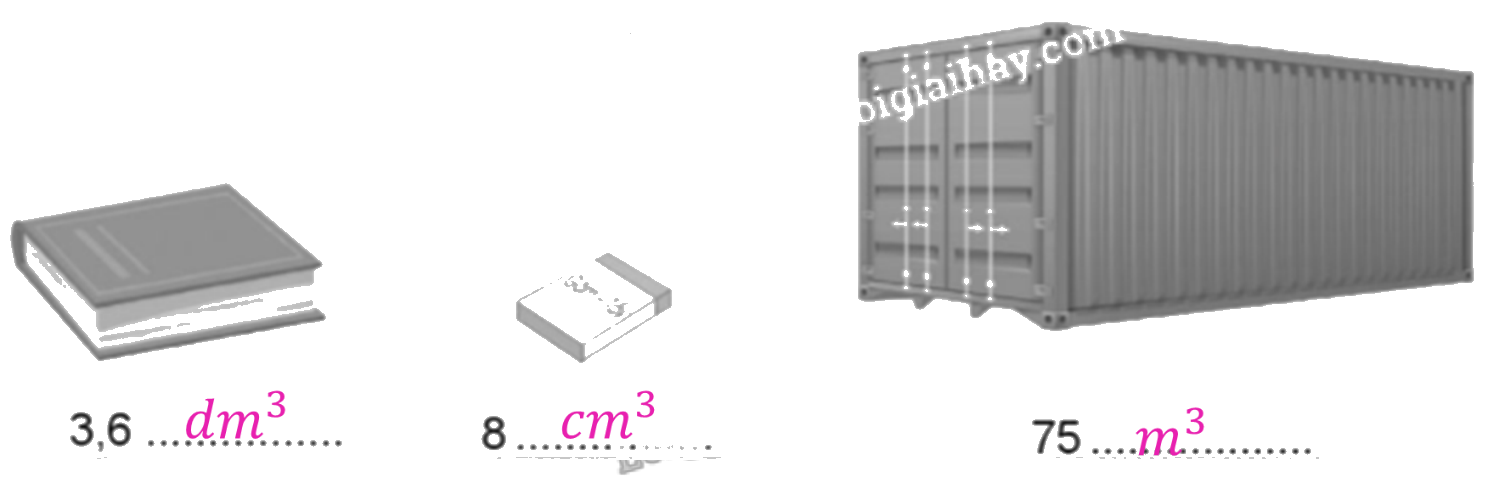 Giải bài 64. Mét khối trang 43, 44, 45 vở bài tập Toán 5 - Cánh diều 6