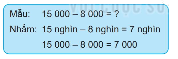 Giải bài 64: Phép trừ trong phạm vi 100 000 (tiết 1) trang 70 vở bài tập Toán 3 - Kết nối tri thức với cuộc sống 2 1