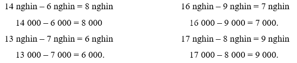 Giải bài 64: Phép trừ trong phạm vi 100 000 (tiết 1) trang 70 vở bài tập Toán 3 - Kết nối tri thức với cuộc sống 2 3