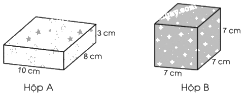 Giải bài 65. Thể tích hình hộp chữ nhật, hình lập phương trang 46, 47 vở bài tập Toán 5 - Cánh diều 3