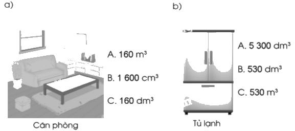 Giải bài 65. Thể tích hình hộp chữ nhật, hình lập phương trang 46, 47 vở bài tập Toán 5 - Cánh diều 5