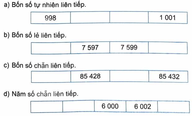 Giải bài 67: Ôn tập số tự nhiên (tiết 1) trang 104 vở bài tập Toán 4 - Kết nối tri thức với cuộc sống 8