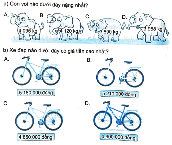 Giải bài 67: Ôn tập số tự nhiên (tiết 2) trang 106 vở bài tập Toán 4 - Kết nối tri thức với cuộc sống 1 1