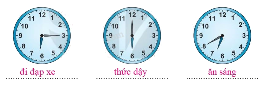 Giải bài 67: Thực hành xem đồng hồ, xem lịch (tiết 1) trang 78 vở bài tập Toán 3 - Kết nối tri thức với cuộc sống 2