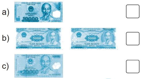 Giải bài 68: Tiền Việt Nam trang 82 (tiết 1) vở bài tập Toán 3 - Kết nối tri thức với cuộc sống 3