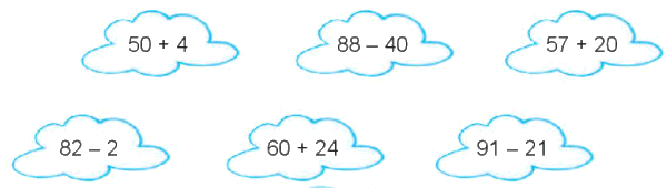 Giải bài 69: Ôn tập phép cộng, phép trừ trong phạm vi 100 (tiết 1) VBT toán 2 - Kết nối tri thức với cuộc sống 2