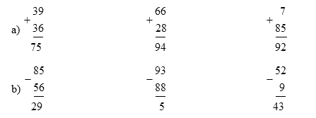 Giải bài 69: Ôn tập phép cộng, phép trừ trong phạm vi 100 (tiết 2) VBT toán 2 - Kết nối tri thức với cuộc sống 3