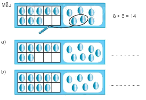 Giải bài: 7 cộng với một số, 6 cộng với một số (trang 47) Vở bài tập toán 2 - Chân trời sáng tạo 3
