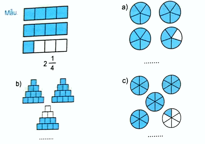 Giải bài 7: Hỗn số (tiết 1) trang 24, 25 vở bài tập Toán 5 - Kết nối tri thức 0 1