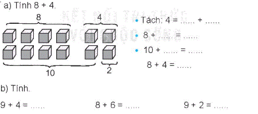 Giải bài 7: Phép cộng (qua 10) trong phạm vi 20 (tiết 1) trang 29 vở bài tập toán 2 - Kết nối tri thức với cuộc sống 1 1