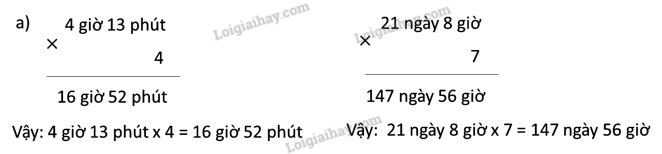 Giải bài 70: Nhân số đo thời gian với một số. Chia số đo thời gian cho một số trang 58, 59 vở bài tập Toán 5 - Cánh diều 1