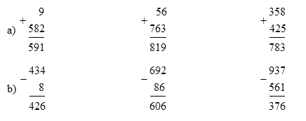 Giải bài 70: Ôn tập phép cộng, phép trừ trong phạm vi 1000 (tiết 2) VBT toán 2 - Kết nối tri thức với cuộc sống 3
