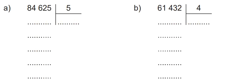 Giải bài 71: Chia số có năm chữ số cho số có một chữ số (tiết 1) trang 93 vở bài tập Toán 3 - Kết nối tri thức với cuộc sống 0 1