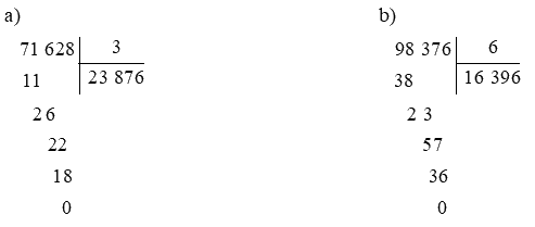 Giải bài 71: Chia số có năm chữ số cho số có một chữ số (tiết 1) trang 93 vở bài tập Toán 3 - Kết nối tri thức với cuộc sống 1 1