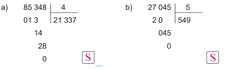 Giải bài 71: Chia số có năm chữ số cho số có một chữ số (tiết 1) trang 93 vở bài tập Toán 3 - Kết nối tri thức với cuộc sống 2 4