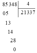 Giải bài 71: Chia số có năm chữ số cho số có một chữ số (tiết 1) trang 93 vở bài tập Toán 3 - Kết nối tri thức với cuộc sống 5